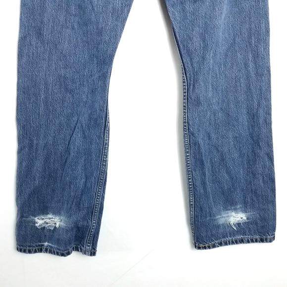 Levi's 514 Men's Jeans Slim straight-Droit Denim Blue size 34×32 - Picture 8 of 9